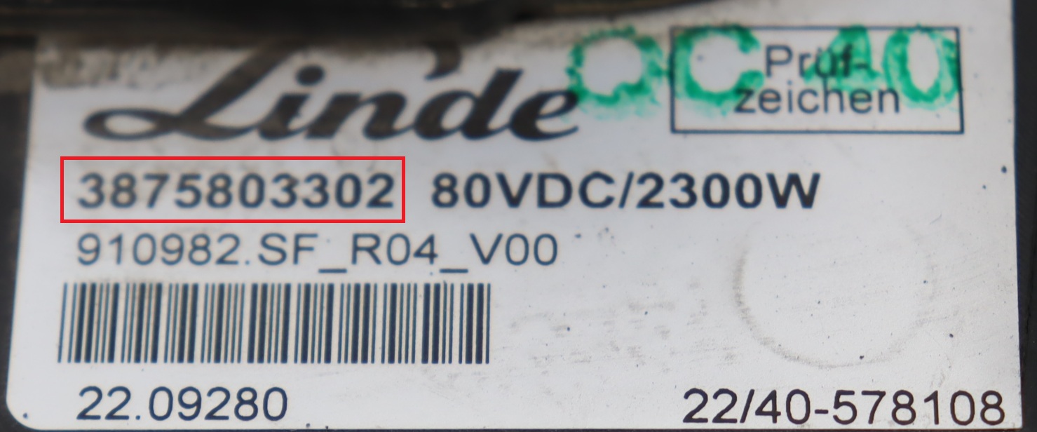 Linde - 387 E50 vanaf 2012 Diverse-modules reparatie
