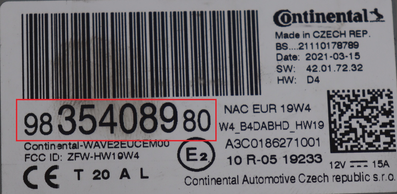 Citroen - DS3 Crossback E-tense vanaf 2020 Navigatiemodule reparatie