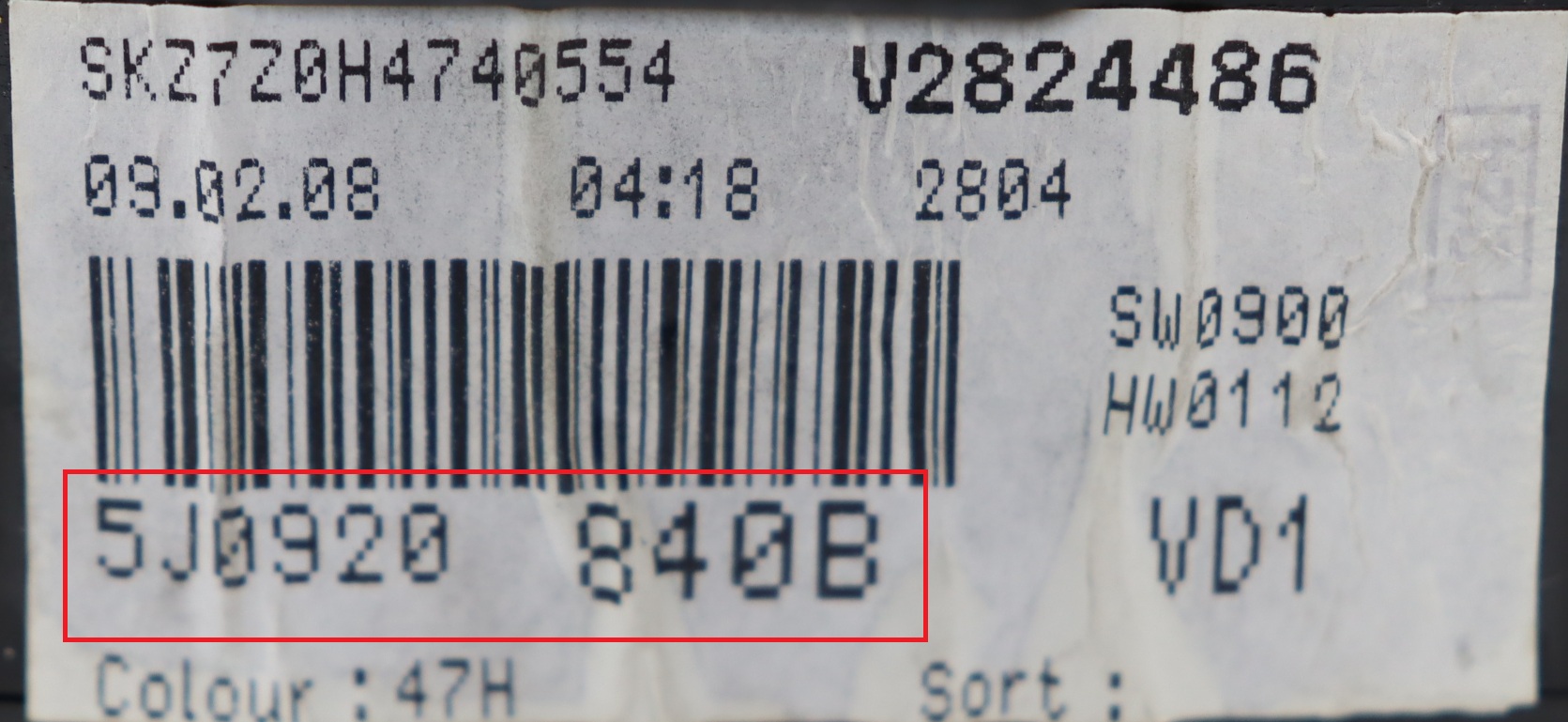 Skoda - Fabia 2e generatie v.a 2007 (5J) Tellerpaneel reparatie