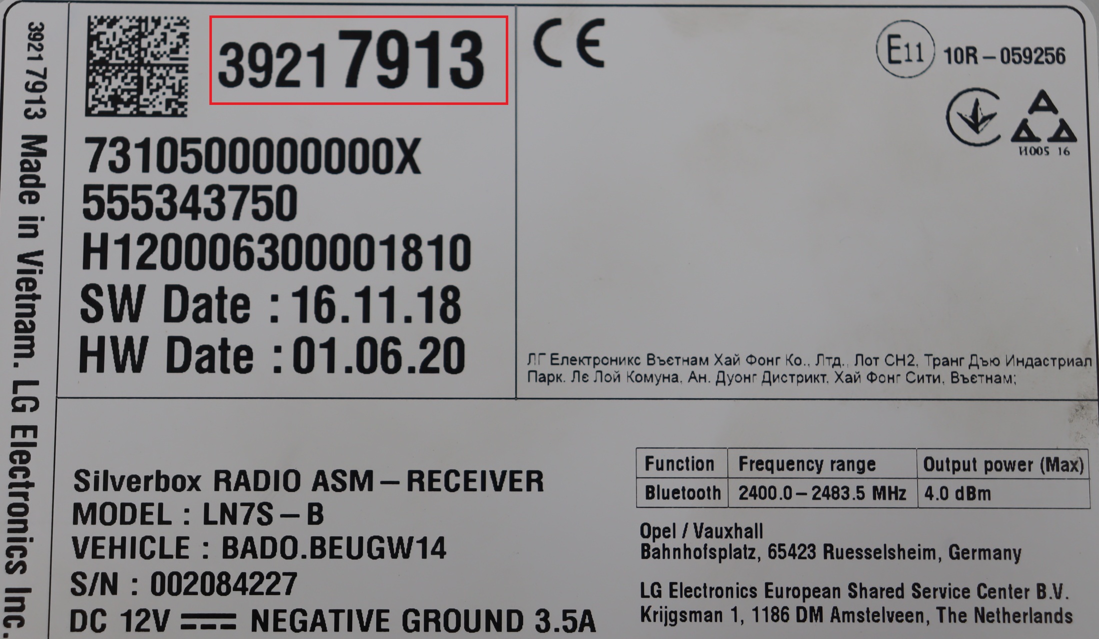 Westfalia - Astra K vanaf 2015 Radiomodule reparatie