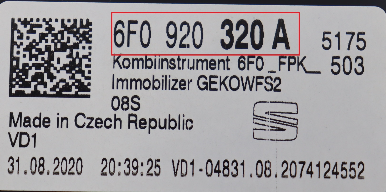 Seat - Ibiza 6F vanaf 2017 Tellerpaneel reparatie