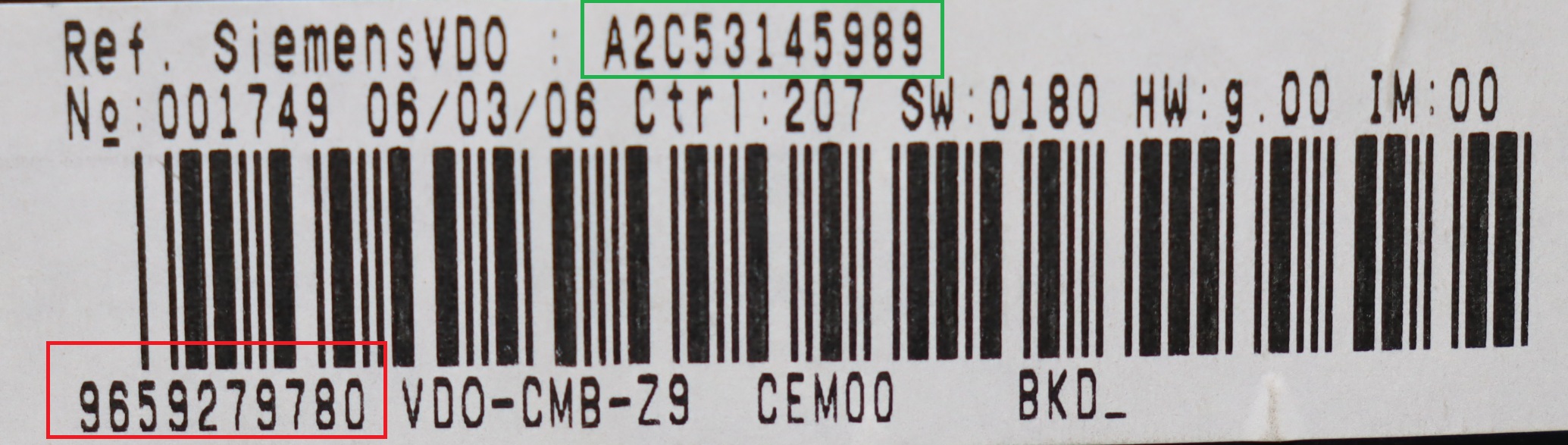 Peugeot - 607 facelift vanaf 2004 Tellerpaneel reparatie