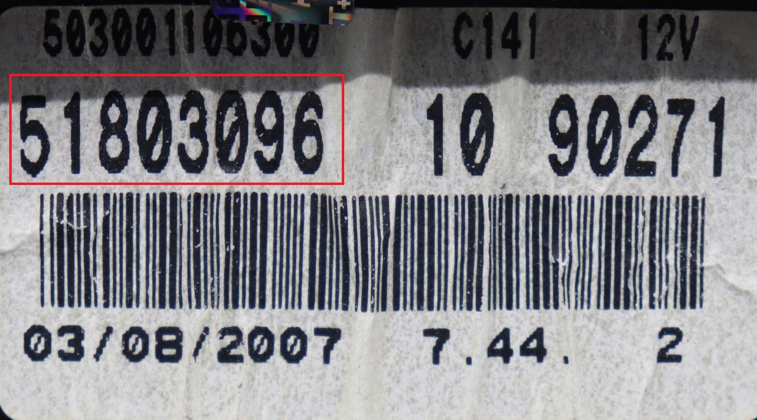 Fiat - Grande Punto vanaf 2005 Tellerpaneel reparatie