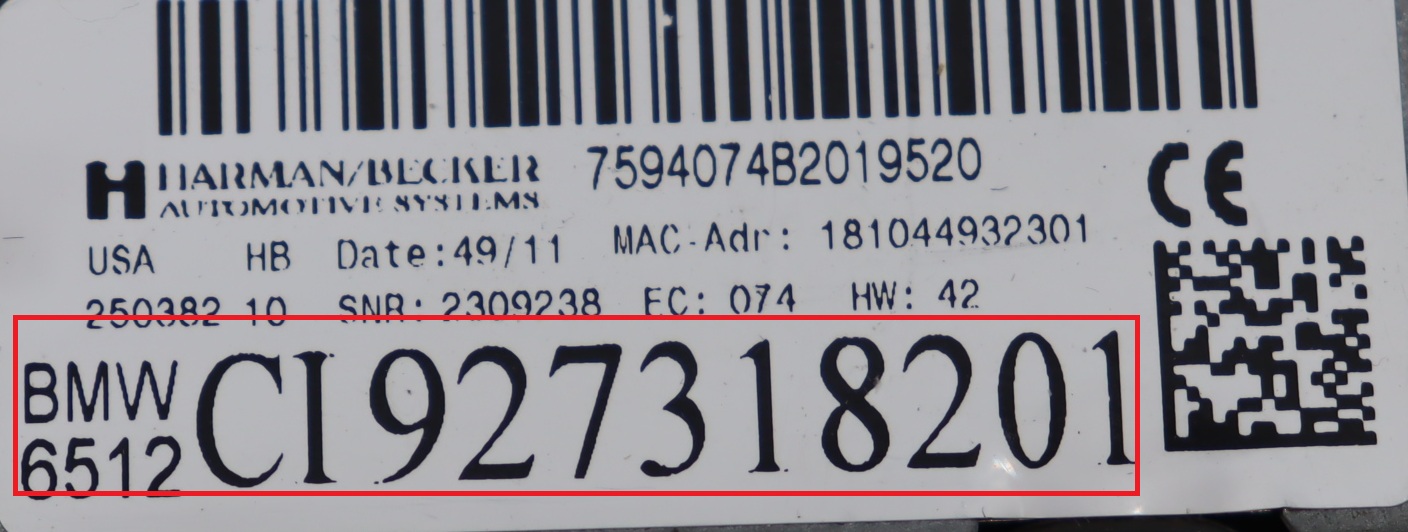 BMW  - X5 E70 facelift vanaf 2010 Navigatiemodule reparatie