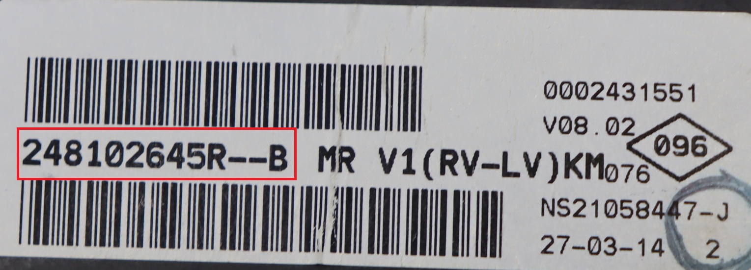 Dacia - Logan MCV 2de gen vanaf 2013 Tellerpaneel reparatie