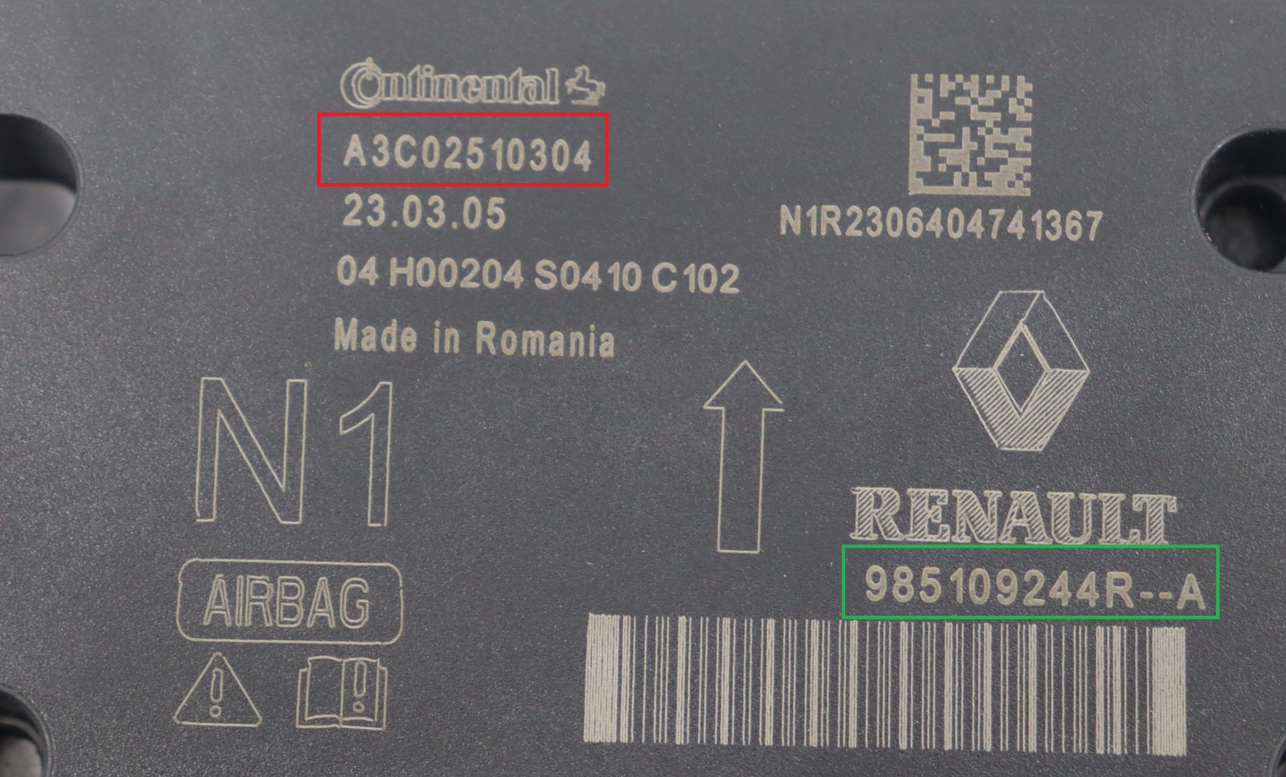 Renault - Trafic 3 phase 2 vanaf 2020 Airbagmodule reparatie