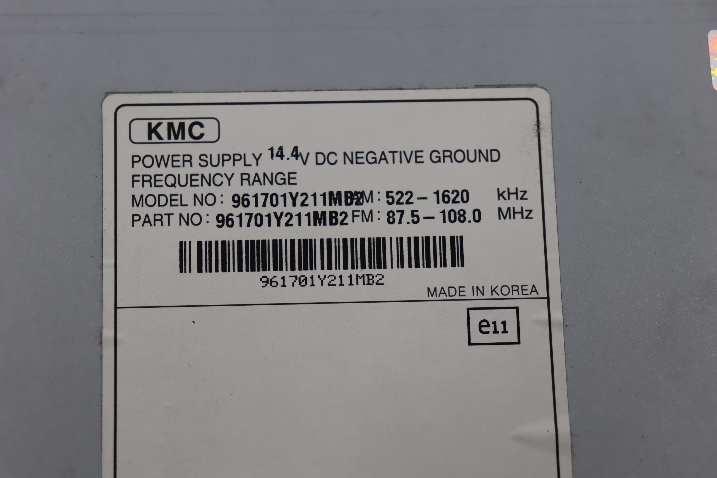 Kia - Picanto 2 vanaf 2011 Radio CD-Speler reparatie