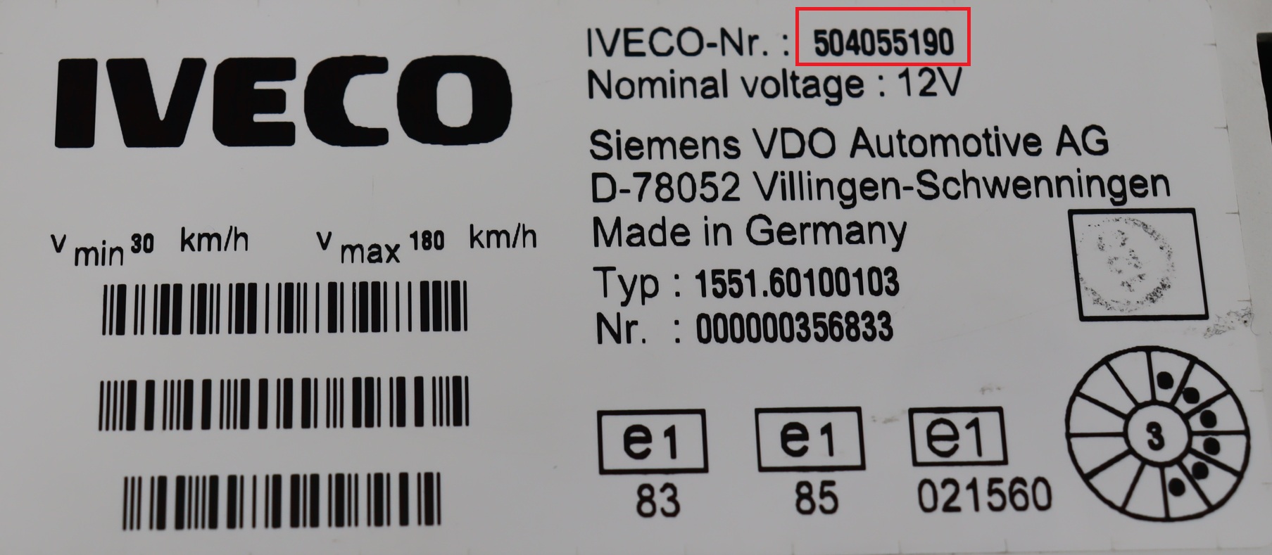 Iveco - Daily 3 vanaf 2000 Tellerpaneel reparatie