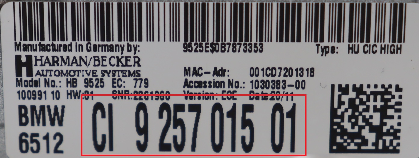 BMW  - X3 F25 vanaf 2011 Navigatiemodule reparatie