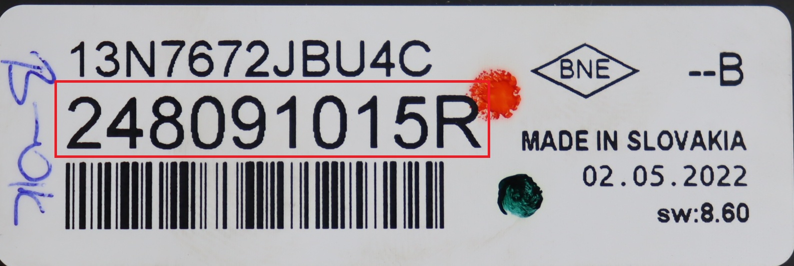 Renault - Trafic 3 phase 2 vanaf 2020 Tellerpaneel reparatie