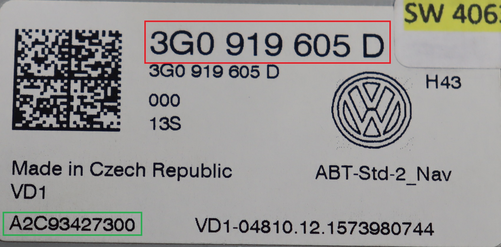 Volkswagen - Touran 5T vanaf 2015 Navigatiescherm reparatie