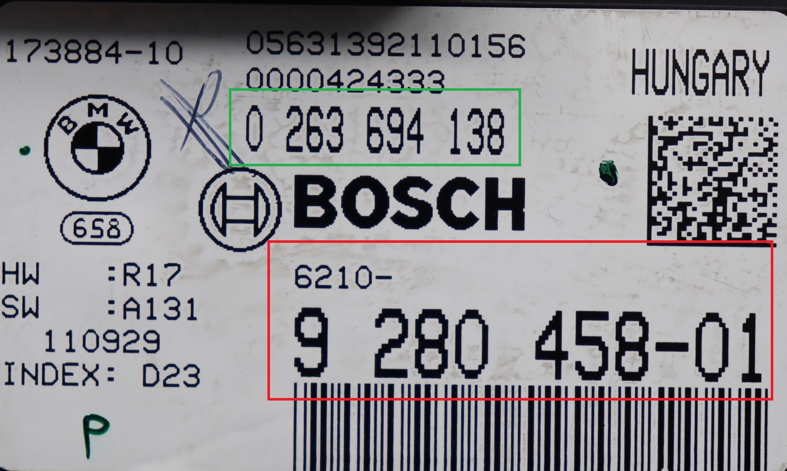 BMW  - 5-serie F10 vanaf 2010 Tellerpaneel reparatie