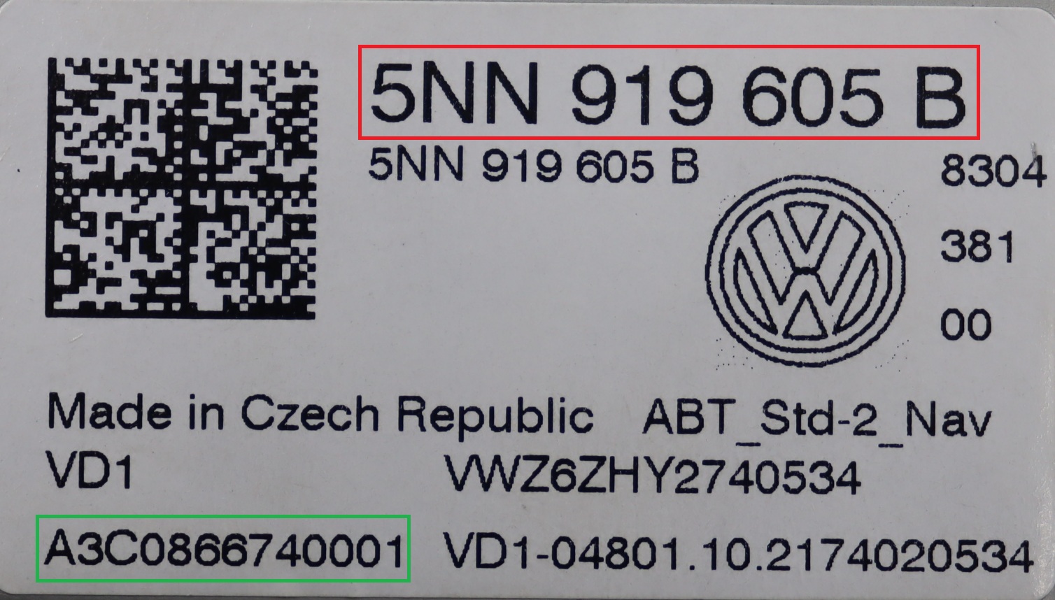 Volkswagen - Crafter 2 vanaf 2017 Navigatiescherm reparatie