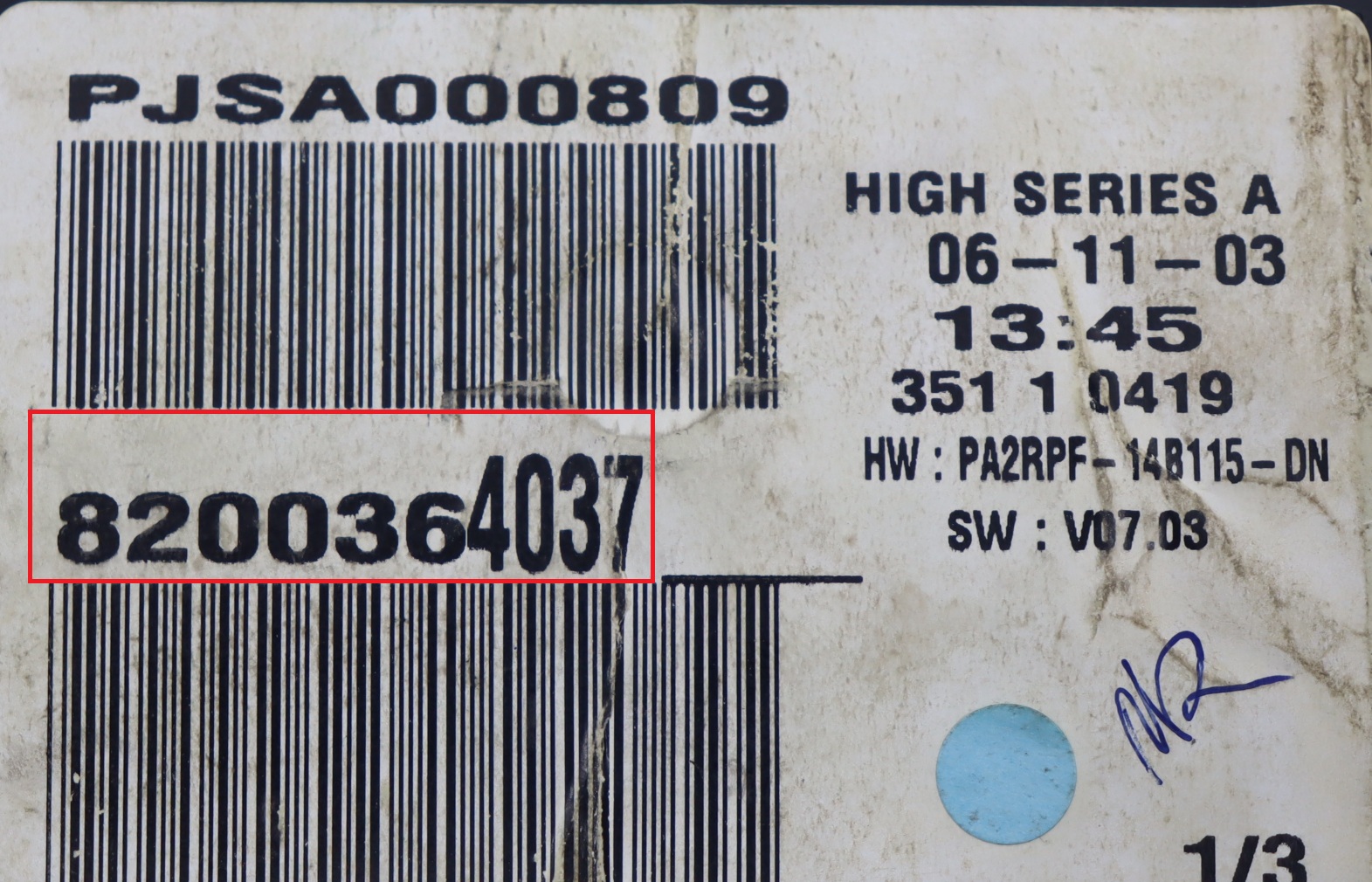 Renault - Mégane 2 vanaf 2003 Tellerpaneel reparatie