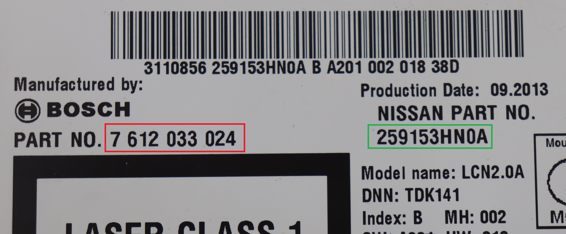 Nissan - Micra K13 facelift vanaf 2013 Navigatietoestel reparatie