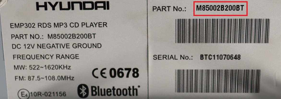 Yamaha - Santa Fe vanaf 2006 Radio CD-Speler reparatie