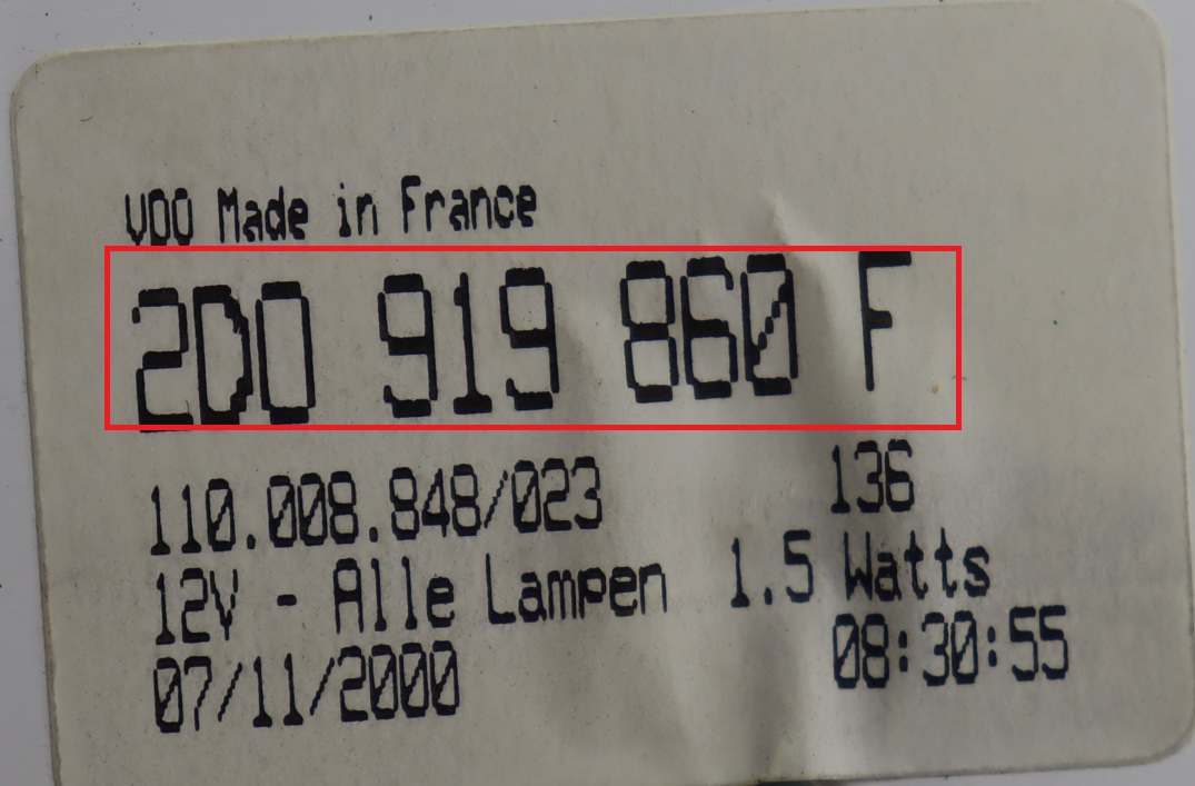 Volkswagen - LT vanaf 1996 Tellerpaneel reparatie