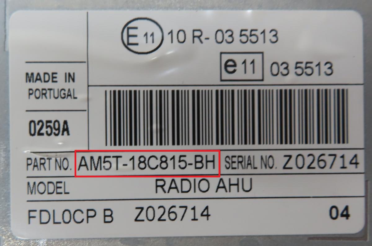 Ford - Transit Courier vanaf 2014 Radio CD-Speler reparatie