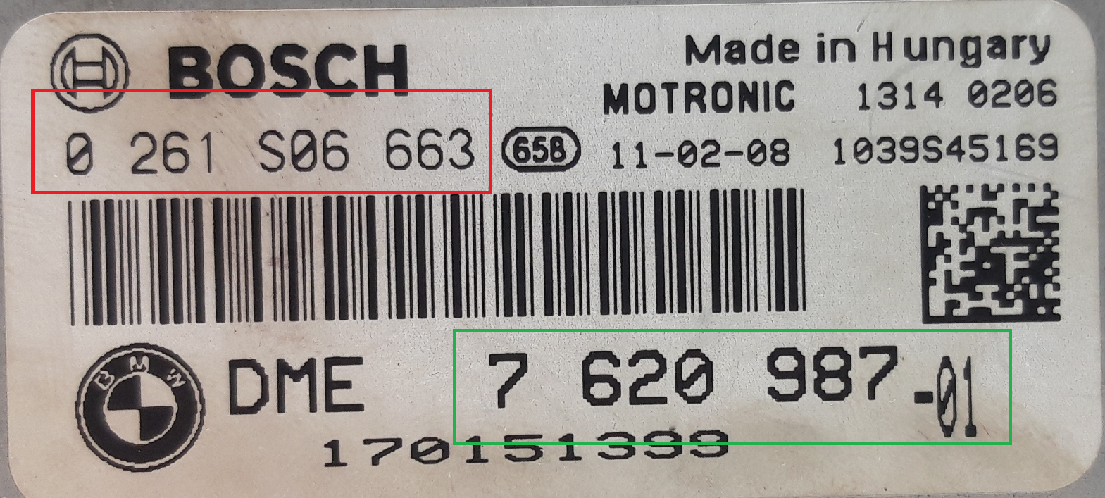 Mini - One MK2 vanaf 2007 Motor ECU reparatie