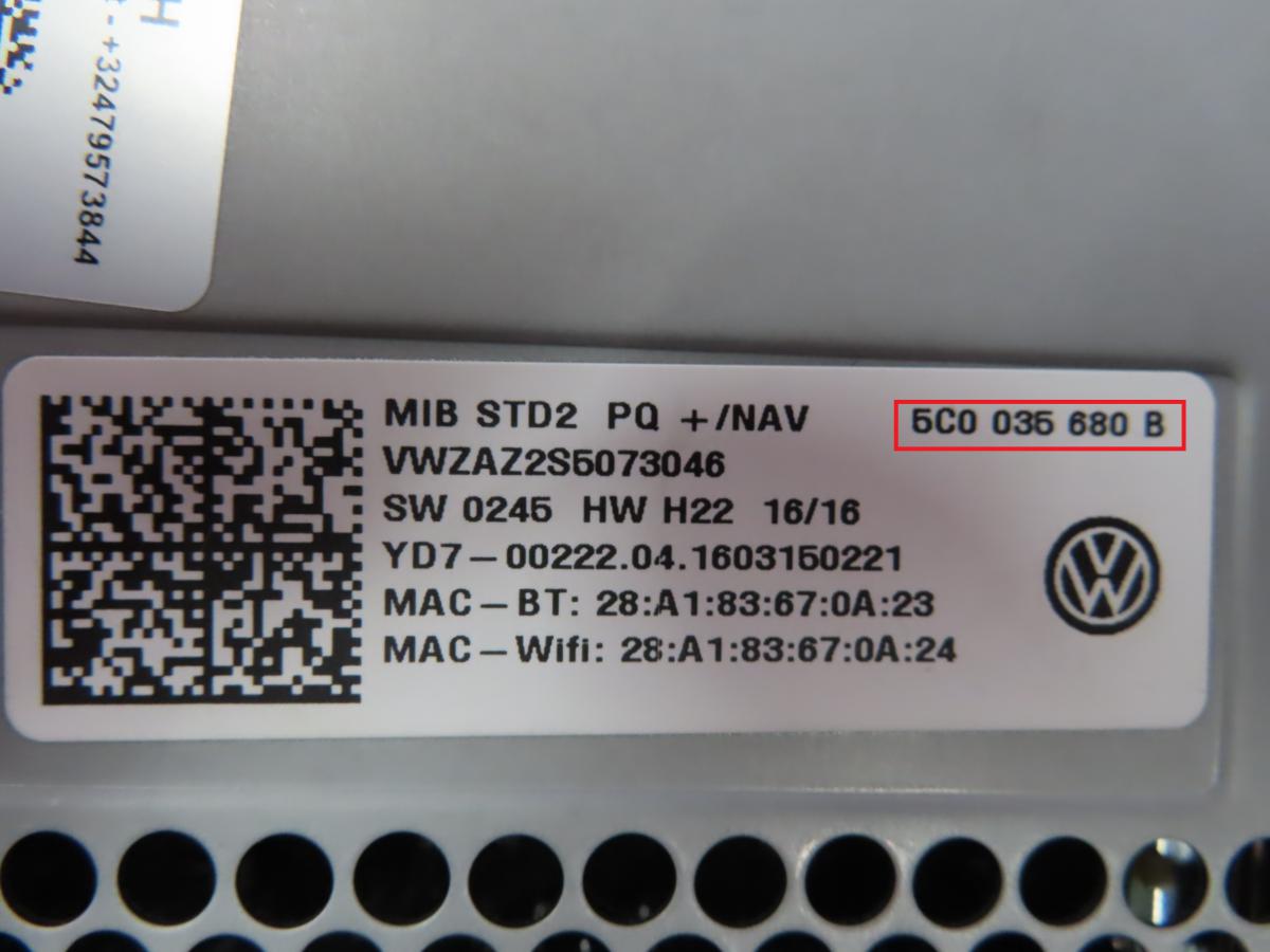 Volkswagen - Transporter T6 vanaf 2015 Navigatietoestel reparatie
