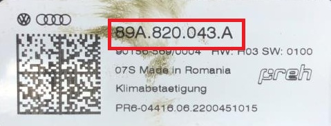 Audi - A3 8Y vanaf 2020 Kachelbedieningspaneel reparatie