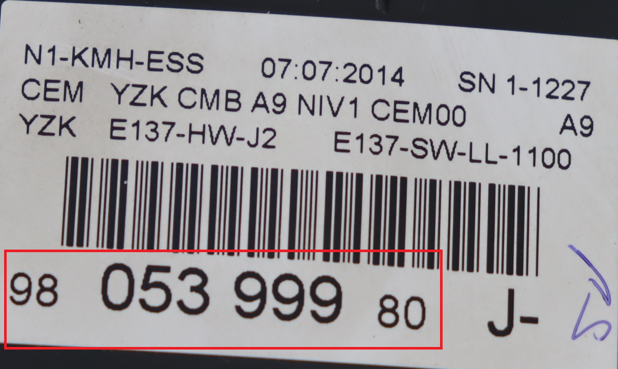 Peugeot - 208 1 vanaf 2012 Tellerpaneel reparatie