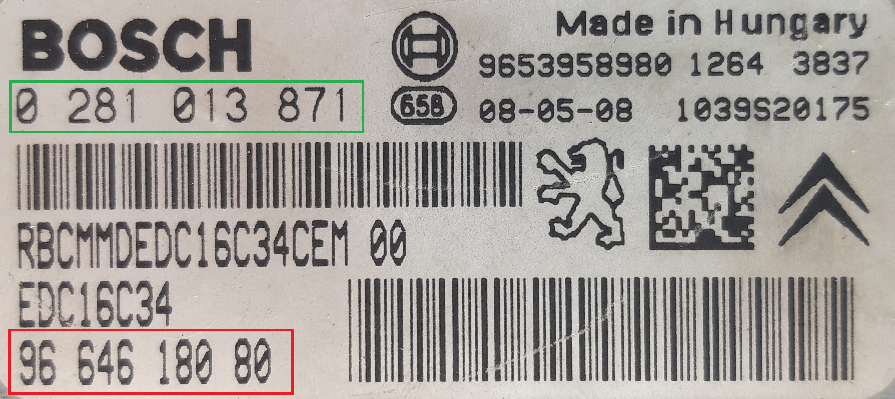 Yamaha - Partner 2 vanaf 2008 Motor ECU reparatie