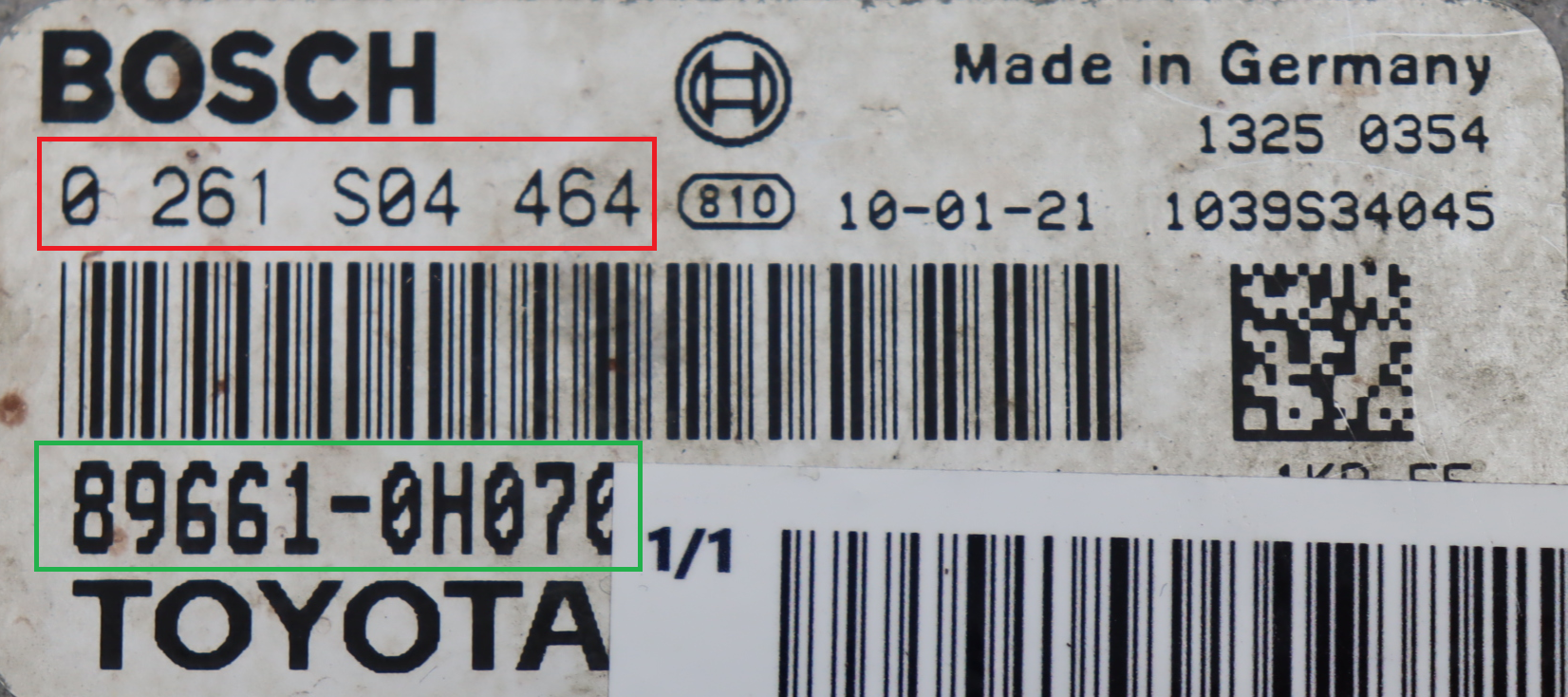 Toyota - Aygo 1e gen vanaf 2005 Motor ECU reparatie
