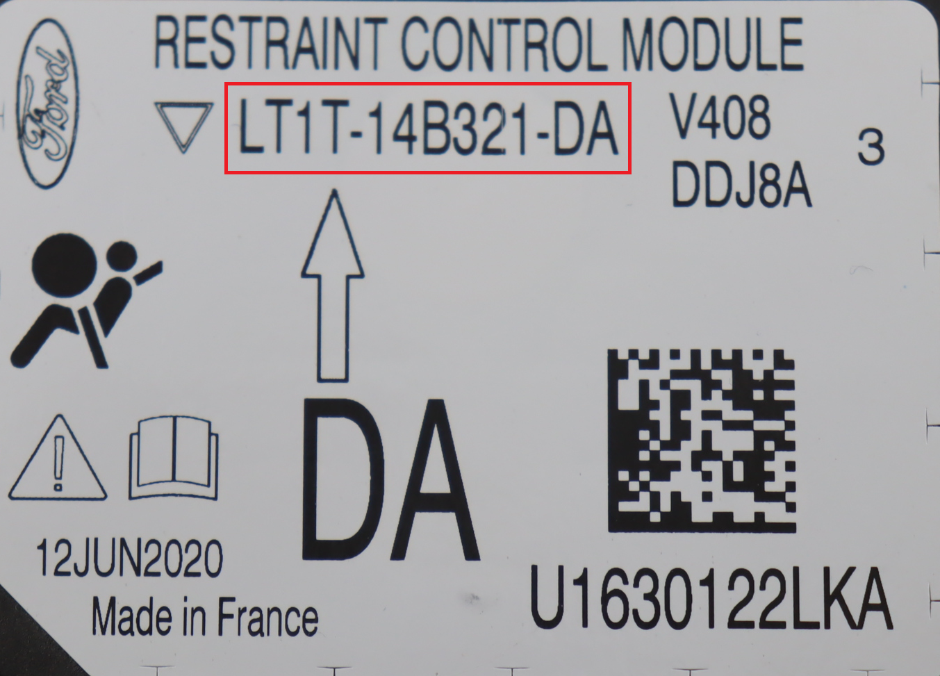 Ford - Transit-Connect MK2 facelift vanaf 2019 Airbagmodule reparatie