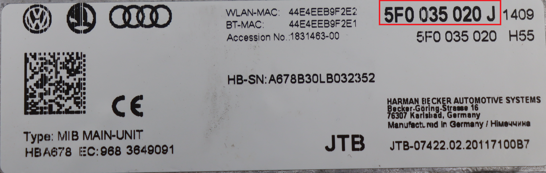 Seat - Leon 3 (5F facelift) vanaf 2017 Navigatiemodule reparatie