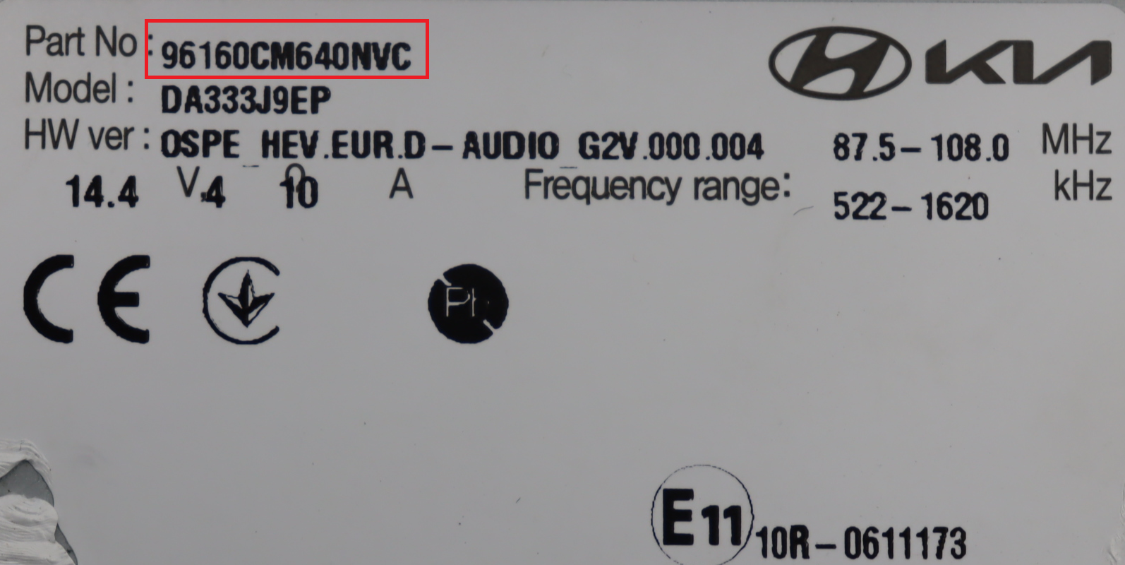 Hyundai - Kona 1e gen facelift vanaf 2020 Navigatietoestel reparatie