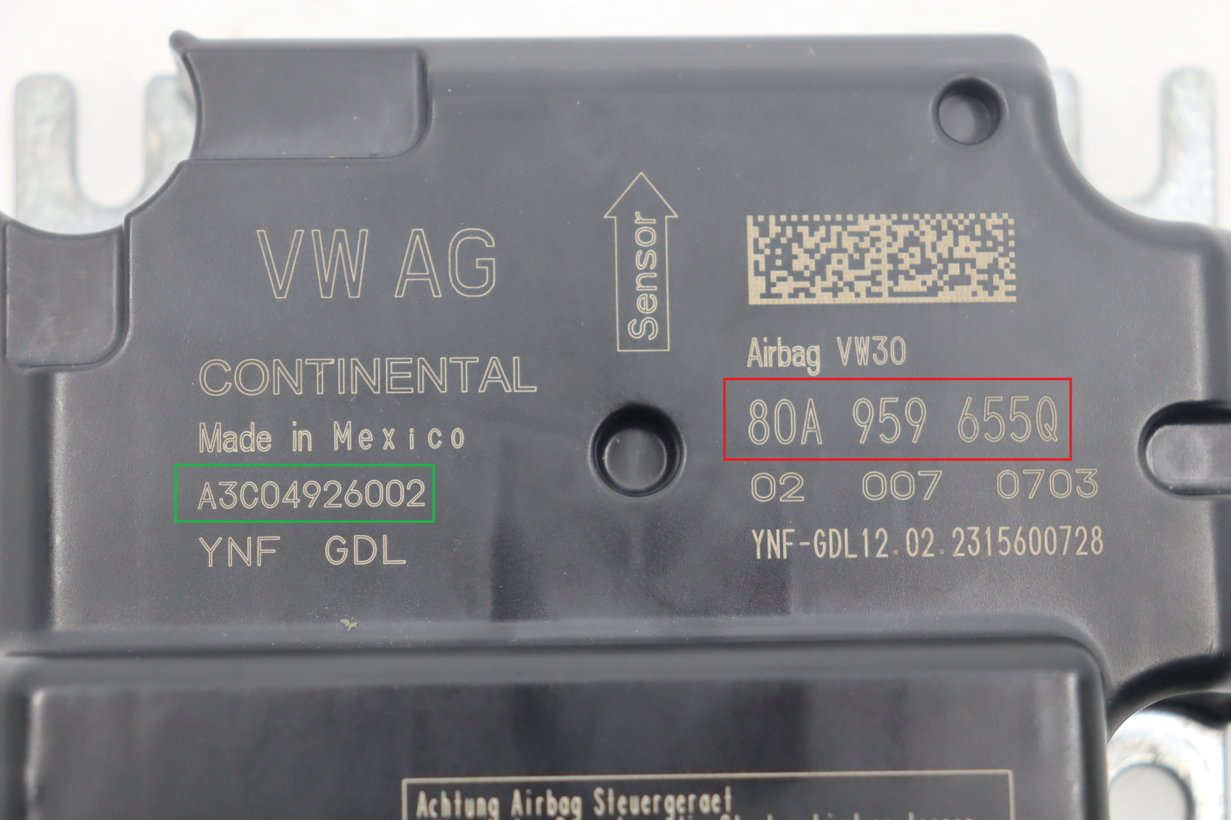 Audi - Q5 Sportback (FY) vanaf 2021 Airbagmodule reparatie