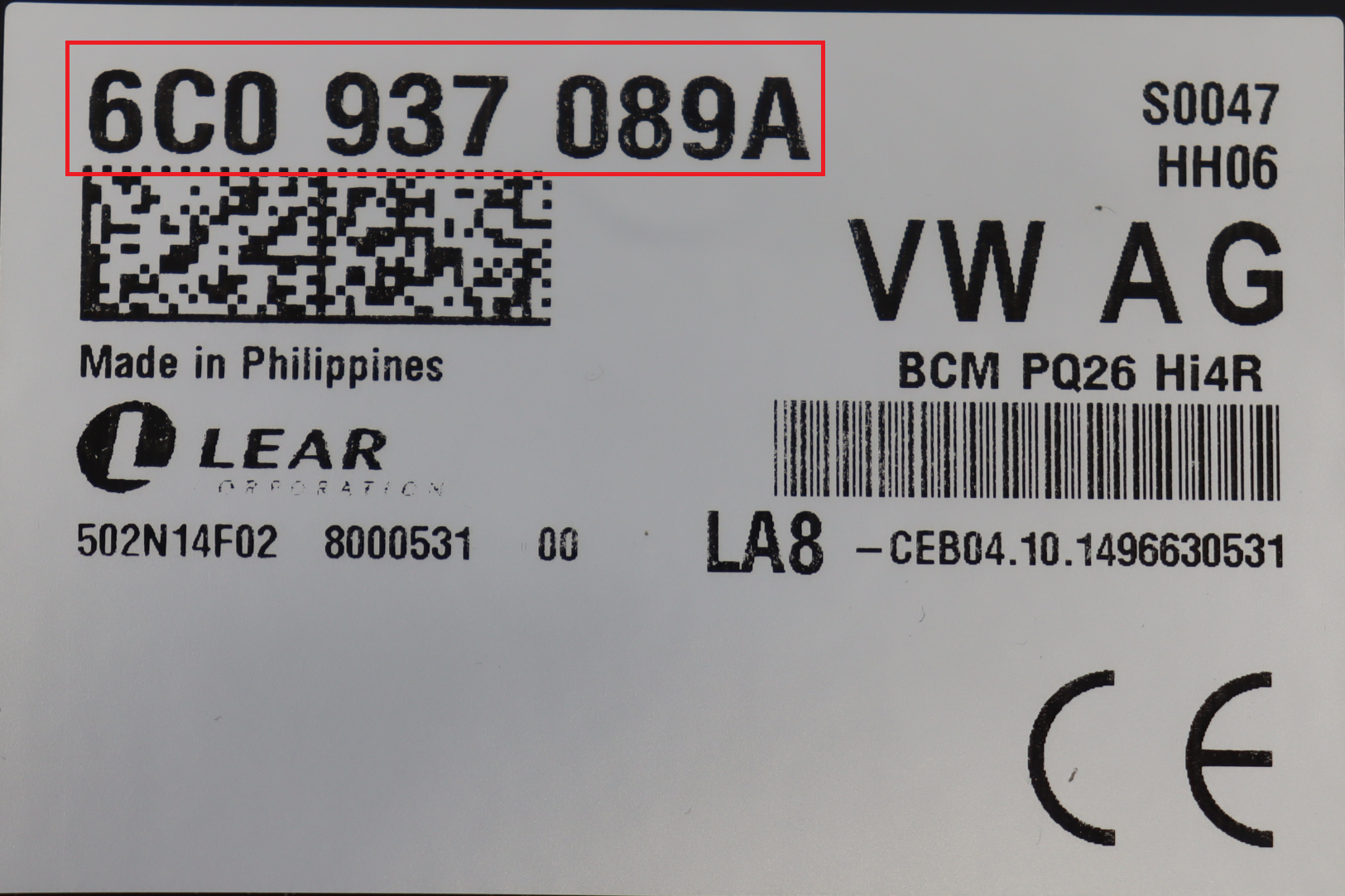 Yamaha - Polo 6R vanaf 2009 Body Control module reparatie