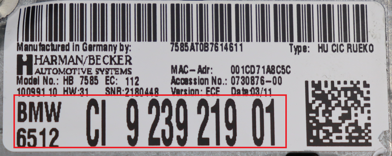 Yamaha - 5-serie F10 vanaf 2010 Navigatiemodule reparatie