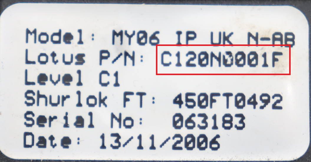 Lotus - Elise Series 2 vanaf 2000 Tellerpaneel reparatie