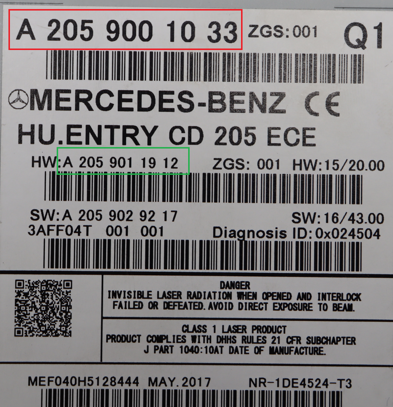 Yamaha - C-klasse W205 vanaf 2014  reparatie