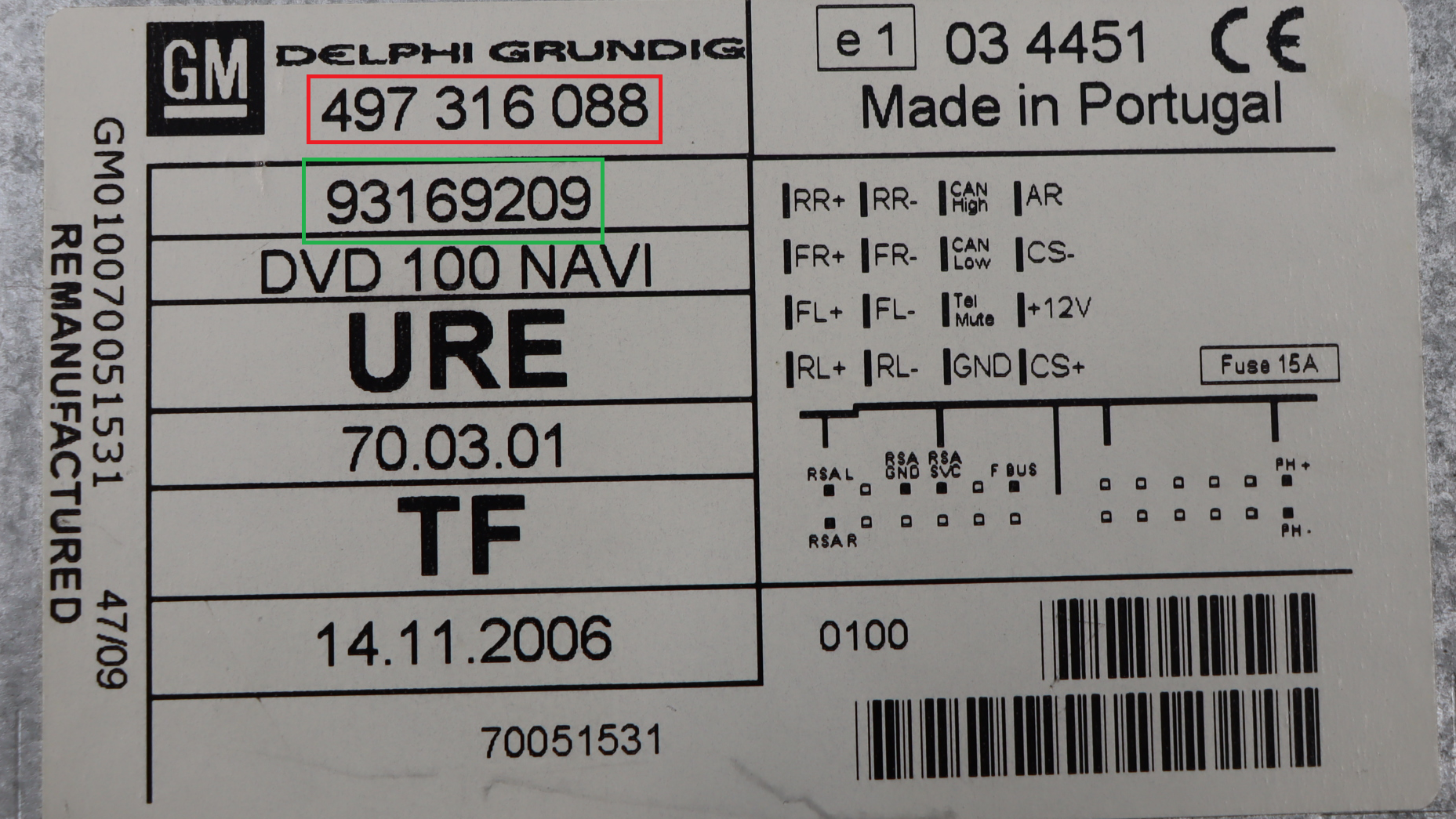Opel - Antara vanaf 2006 Navigatietoestel reparatie