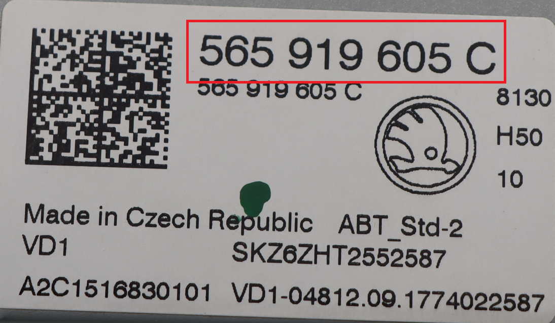 Skoda - Kodiaq va 2017 Navigatiescherm reparatie