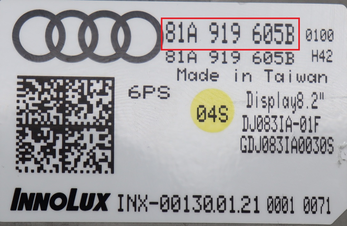 Audi - Q2 vanaf 2016 Navigatiescherm reparatie