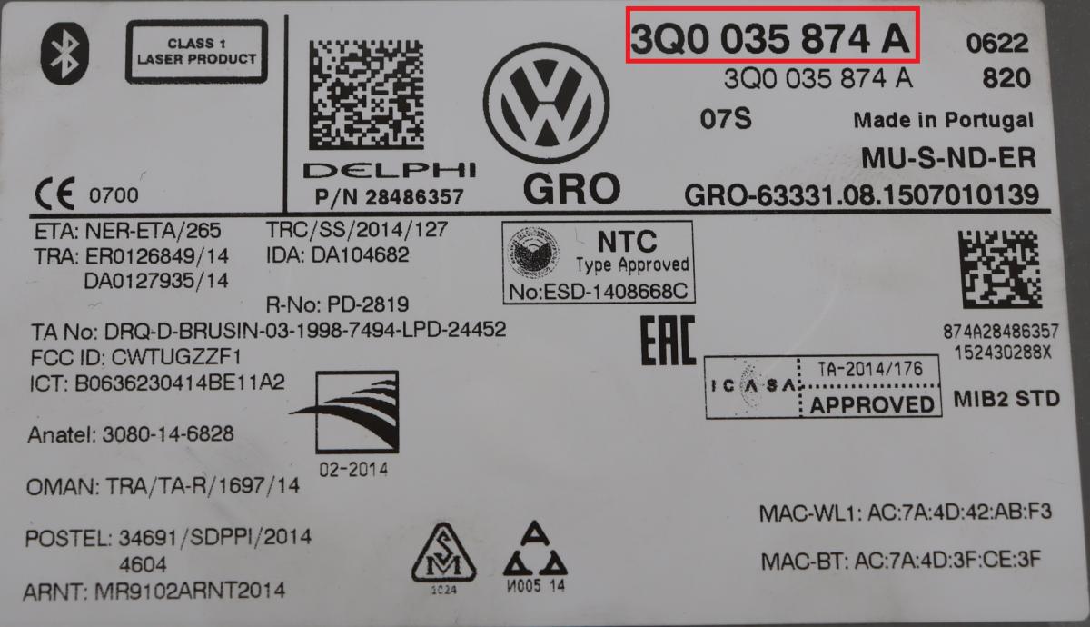 Volkswagen - T-Cross vanaf 2019 Diverse-modules reparatie