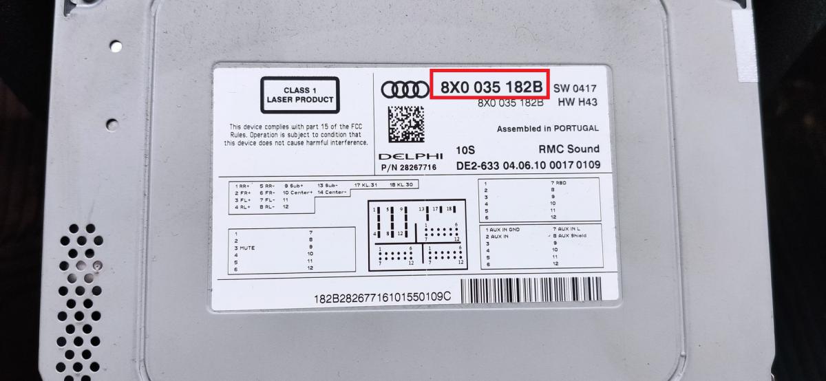 Audi - A1 vanaf 2010 Navigatiemodule reparatie