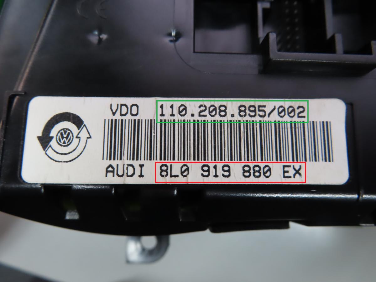 Audi - A3 8L vanaf 1996 Tellerpaneel reparatie