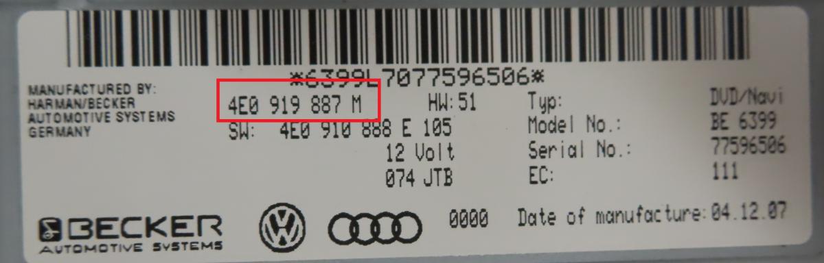 Audi - A3 8P vanaf 2003 Navigatiemodule reparatie