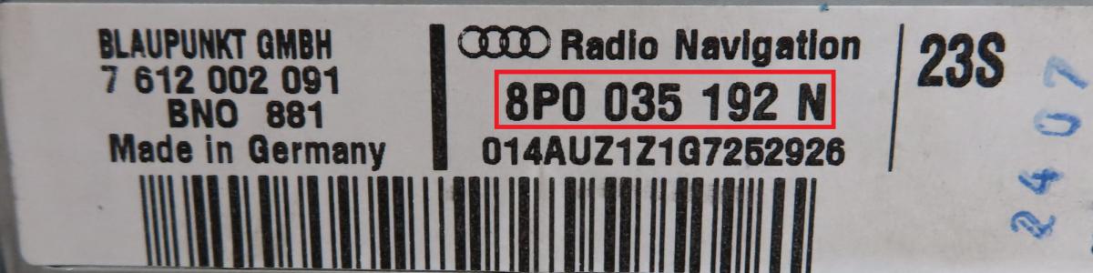 Audi - A3 8L vanaf 1996 Navigatietoestel reparatie