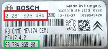 Peugeot - 208 vanaf 2012 Motor ECU reparatie