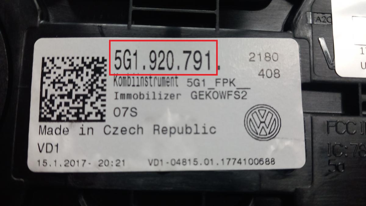 Volkswagen - Tiguan 2 vanaf 2016 Tellerpaneel reparatie