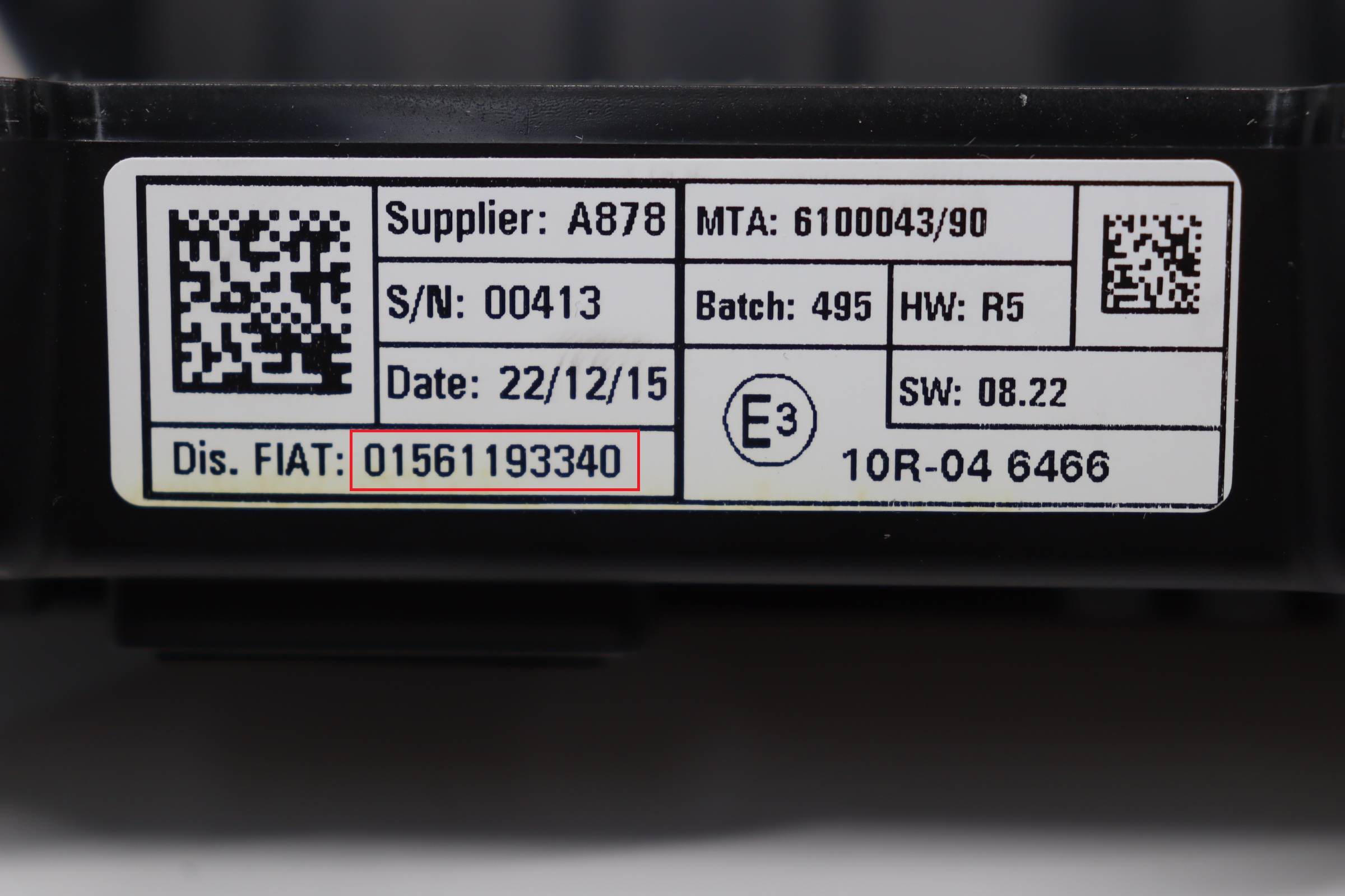 Alfa Romeo - 4C Spider vanaf 2013 Tellerpaneel reparatie