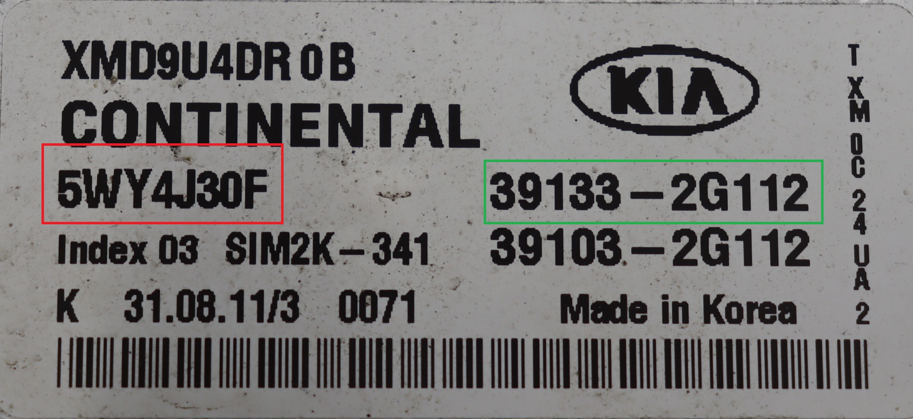 Kia - Sorento 2e gen. facelift vanaf 2012 Motor ECU reparatie