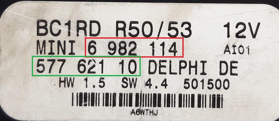 Benelli - One MK 1 vanaf 2001 Body Control module reparatie