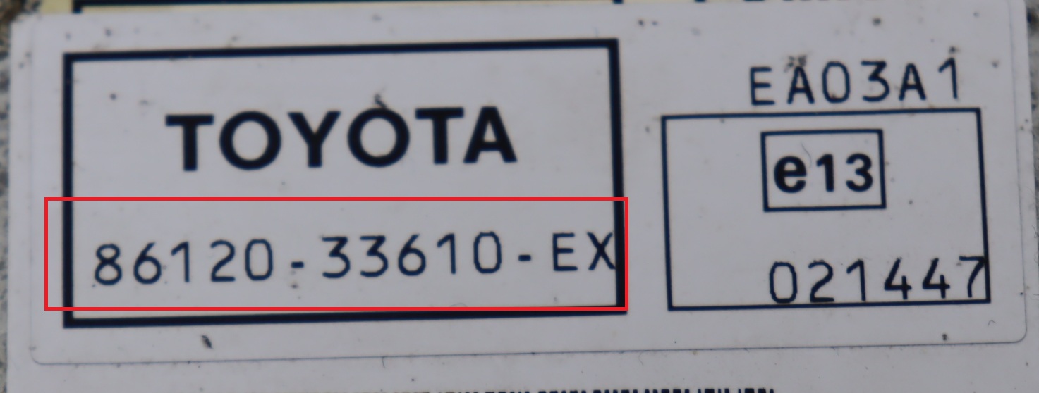 Toyota - Camry XV30 vanaf 2001 Navigatietoestel reparatie